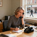 iSoHo Phones, [Ready Bundle] Classic 2500 Desk Landline Phones – VOIP & Amplified Large-Button Telephones with Keypad - Includes (2) Matching Curly Handset Cords, one Each, 15ft & 25ft Color: Black - USA Trading Depot, LLC