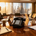 iSoHo Phones, [Ready Bundle] Classic 2500 Desk Landline Phones – VOIP & Amplified Large-Button Telephones with Keypad - Includes (2) Matching Curly Handset Cords, one Each, 15ft & 25ft Color: Black - USA Trading Depot, LLC