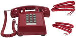 iSoHo Phones, [Ready Bundle] Hospitality Telephone 2500 Desk Landline Phone, VOIP, Amplified Telephones, w/Large Button Keypad Includes (2) Extra Matching Curly Handset Cords, one Each, 15ft & 25ft - USA Trading Depot, LLC