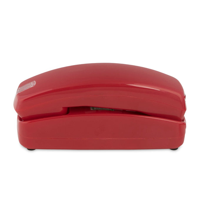 iSoHo Trimline Phone: Enhanced for Seniors, Visually Impaired. Large Buttons, Loud Ringer.Perfect for Hearing and Visually Impaired. Retro Style, Reliable Performance - Crimson Red - USA Trading Depot, LLC