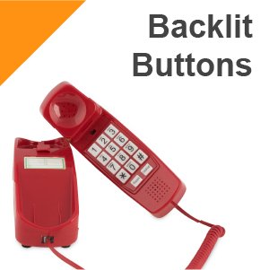 iSoHo Trimline Phone: Enhanced for Seniors, Visually Impaired. Large Buttons, Loud Ringer.Perfect for Hearing and Visually Impaired. Retro Style, Reliable Performance - Crimson Red - USA Trading Depot, LLC