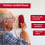iSoHo Trimline Phone: Enhanced for Seniors, Visually Impaired. Large Buttons, Loud Ringer.Perfect for Hearing and Visually Impaired. Retro Style, Reliable Performance - Crimson Red - USA Trading Depot, LLC
