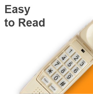 iSoHo Trimline Phone: Enhanced for Seniors, Visually Impaired. Large Buttons, Loud Ringer.Perfect for Hearing and Visually Impaired. Retro Style, Reliable Performance - Bone Ivory - USA Trading Depot, LLC