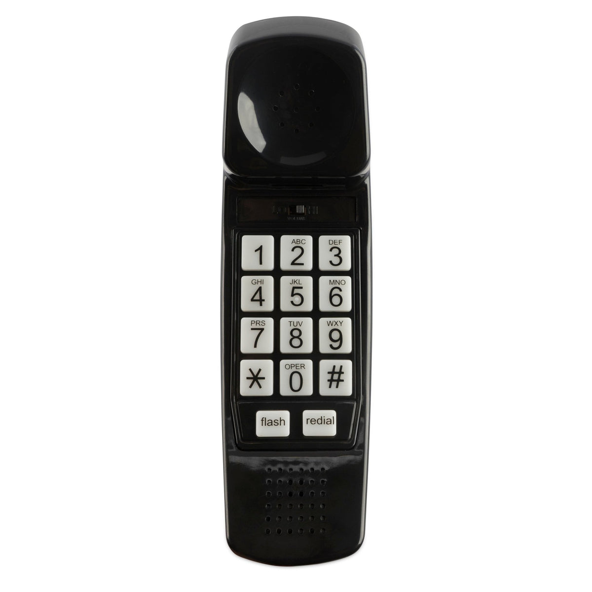 iSoHo Trimline Phone: Enhanced for Seniors, Visually Impaired. Large Buttons, Loud Ringer.Perfect for Hearing and Visually Impaired. Retro Style, Reliable Performance - Black - USA Trading Depot, LLC