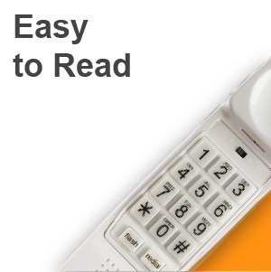 iSoHo Trimline Phone: Enhanced for Seniors, Visually Impaired. Large Buttons, Loud Ringer.Perfect for Hearing and Visually Impaired. Retro Style, Reliable Performance - USA Trading Depot, LLC