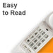 iSoHo Trimline Phone: Enhanced for Seniors, Visually Impaired. Large Buttons, Loud Ringer.Perfect for Hearing and Visually Impaired. Retro Style, Reliable Performance - USA Trading Depot, LLC