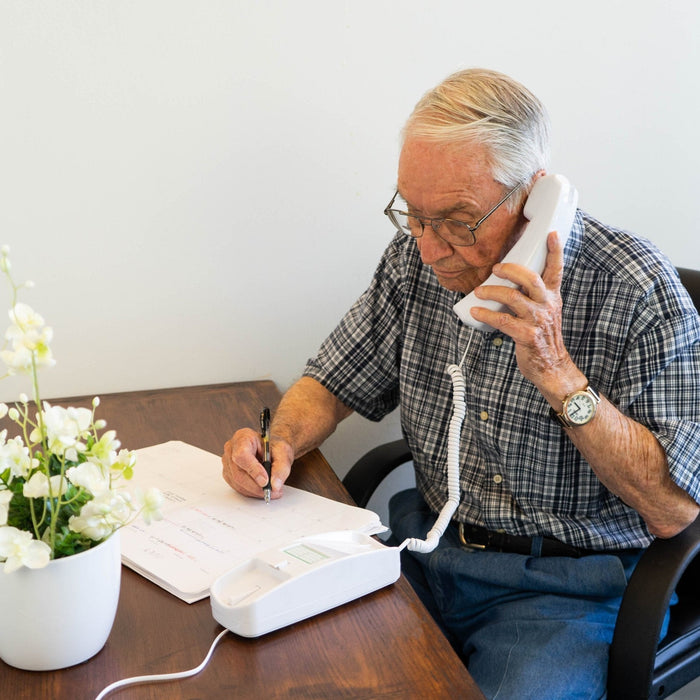 iSoHo Trimline Phone: Enhanced for Seniors, Visually Impaired. Large Buttons, Loud Ringer.Perfect for Hearing and Visually Impaired. Retro Style, Reliable Performance - USA Trading Depot, LLC