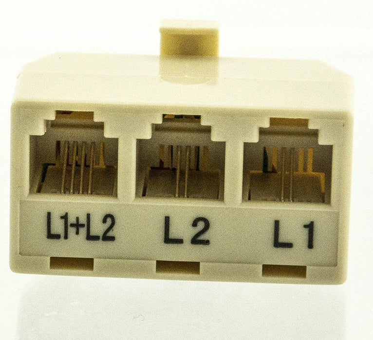 Modular 2-Line Triplex Jack 4-2-2 - USA Trading Depot, LLC