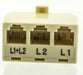 Modular 2-Line Triplex Jack 4-2-2 - USA Trading Depot, LLC