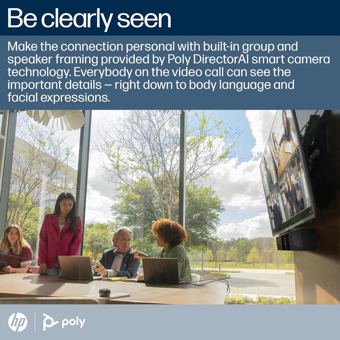 Poly Studio 4K USB Video Conference System (Plantronics) - Camera, Microphone, & Speaker Bar for Small & Medium Conference Rooms - Auto Framing & Tracking - Teams/Zoom Certified - Amazon Exclusive - USA Trading Depot, LLC