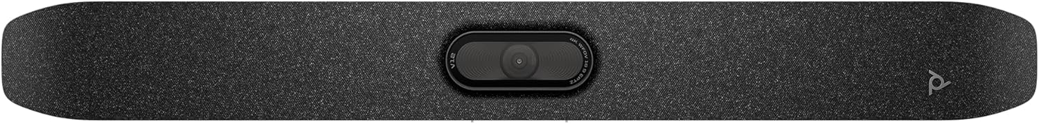 Poly Studio V12 – USB Video Bar for Small Rooms - 4K 20MP Camera, AI-Enhanced Audio, Noise Cancellation, Poly Lens Management - Microsoft Teams, Zoom & Google Meet Compatible - Thoughtfully Made - USA Trading Depot, LLC