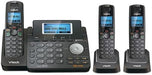 VTech DS6151-11 DECT 6.0 2-Line Expandable Cordless Phone + (2) DS6101-11 Accessory Handset, Black - USA Trading Depot, LLC