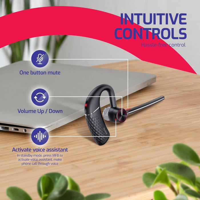 Yealink BH71 Pro Teams Certified Wireless Bluetooth Mono Headset - Deskphone, PC,Mac, Video Calls, Mobile Phone Calls, Compatible with Zoom, RingCentral, Meet, Vonage, Gold Support Plan - USA Trading Depot, LLC
