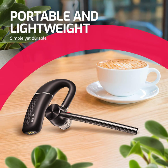 Yealink BH71 Pro Teams Certified Wireless Bluetooth Mono Headset - Deskphone, PC,Mac, Video Calls, Mobile Phone Calls, Compatible with Zoom, RingCentral, Meet, Vonage, Gold Support Plan - USA Trading Depot, LLC