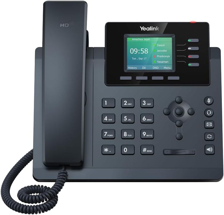 Yealink SIP-T34W WiFi IP Phone - Power Adapter Included - 4 VoIP Accounts. 2.4-Inch Color Display. Dual-Port Gigabit Ethernet, 802.3af PoE, (SIP-T34W-PSU) - USA Trading Depot, LLC