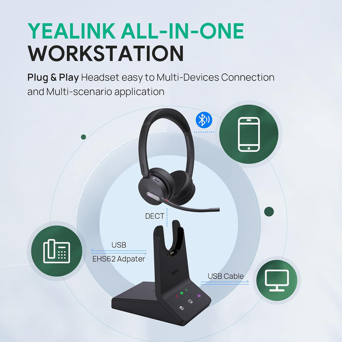 Yealink WH64 Teams Wireless Headset - USA Trading Depot, LLC
