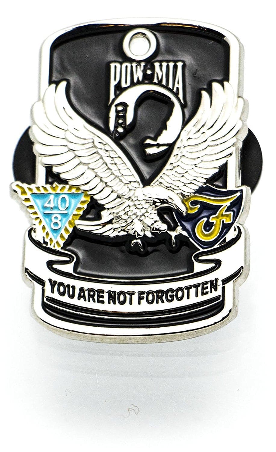 POW-MIA Lapel Close Up