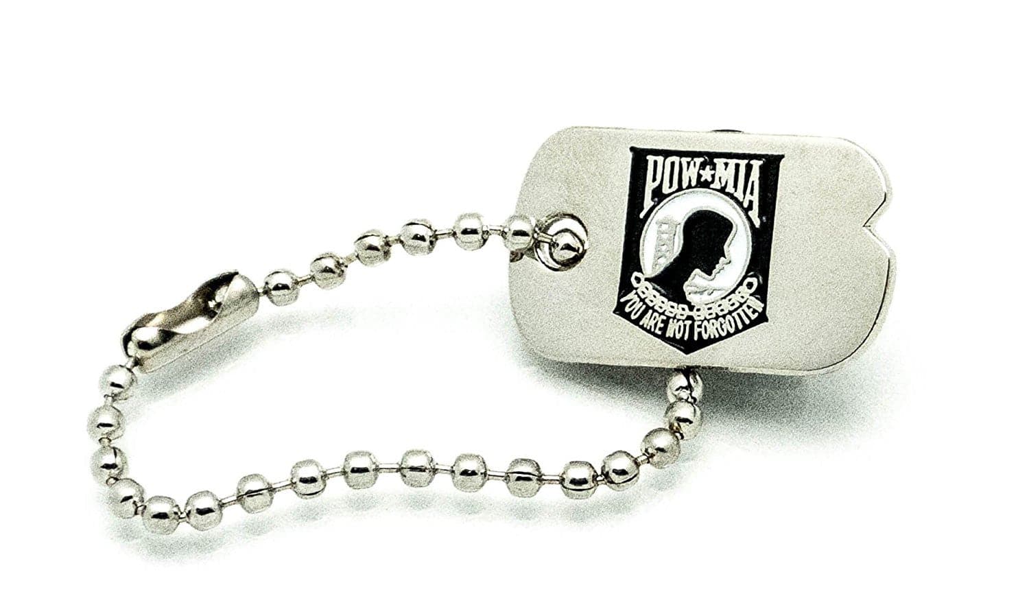 POW-MIA Mini Dog Tag Front View