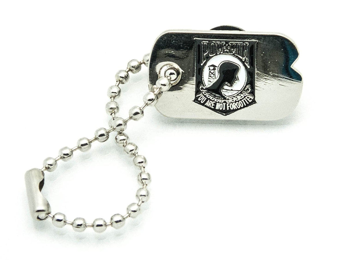 POW-MIA Mini Dog Tag Front View